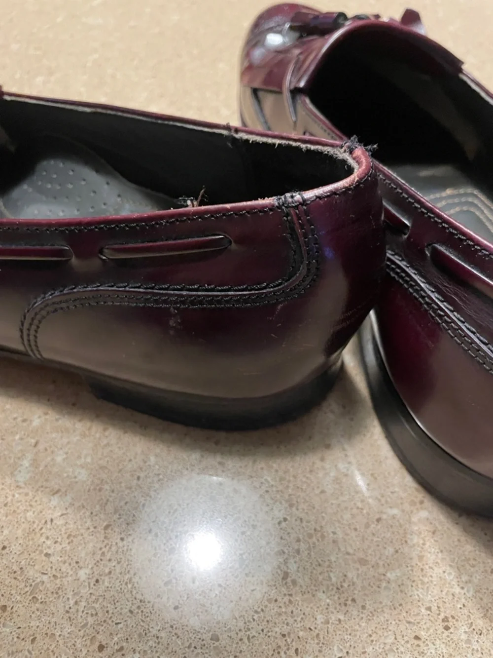 Dexter Burgundy Tassel Kiltie Loafers